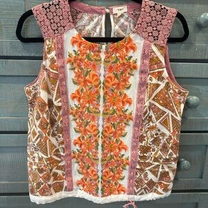 Anthropologie Shell Top Sz S